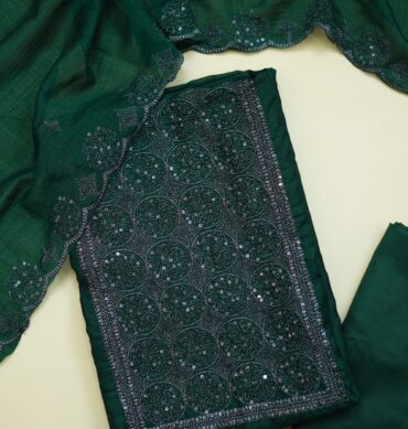 Beautiful Vichitra Silk - Unstitched Salwar Material