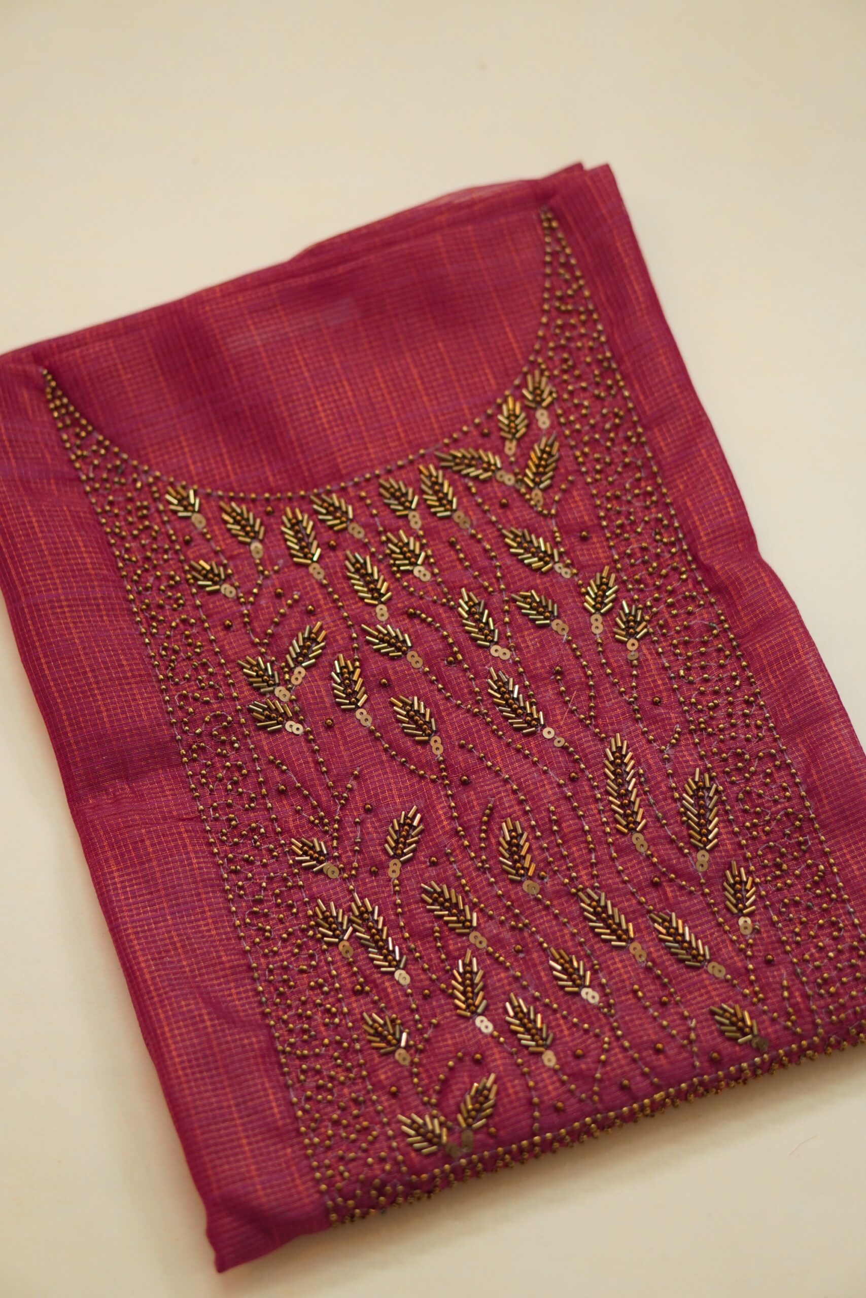 Luxurious Aari work Unstitched Salwar Material - Image 2