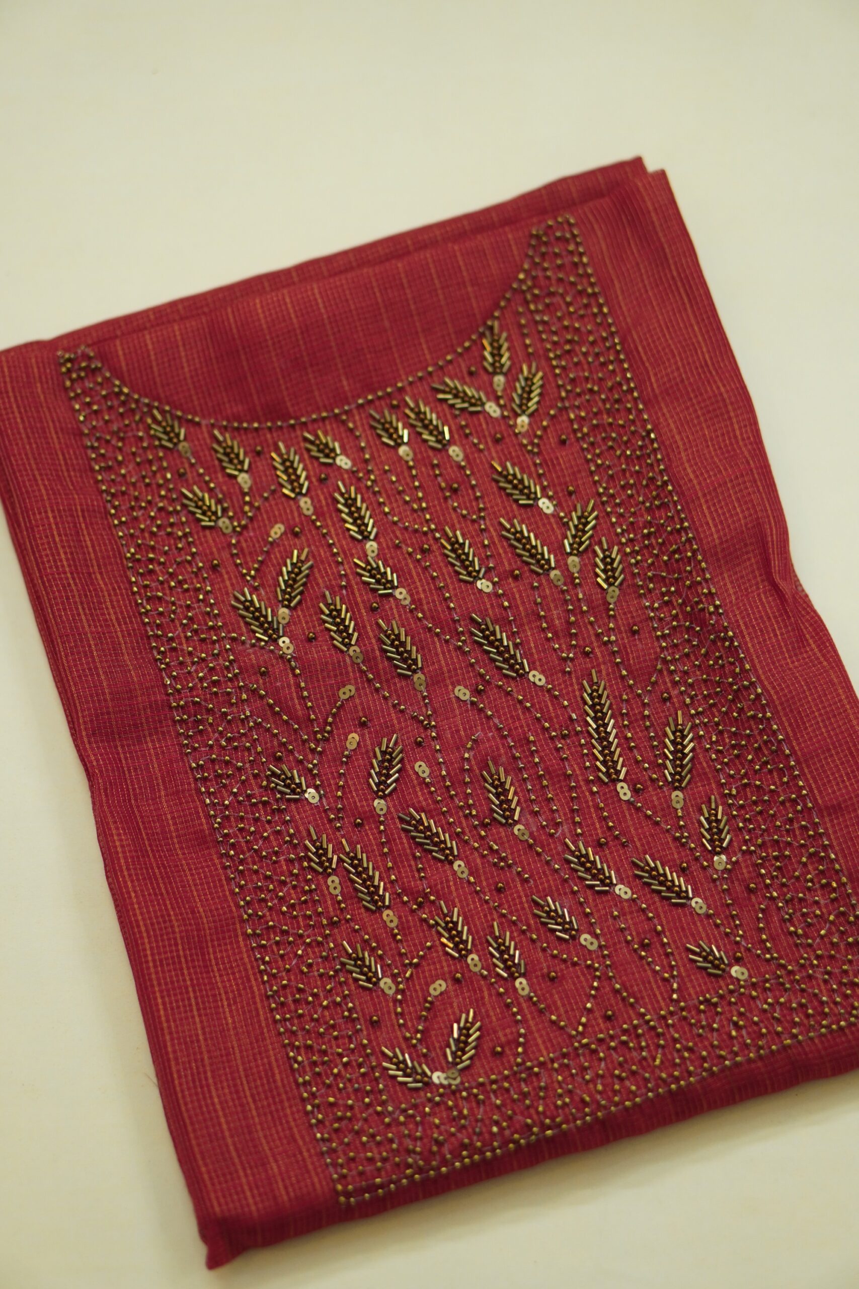 Luxurious Aari work Unstitched Salwar Material - Image 2