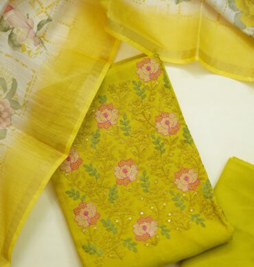 Beautiful Vertican Silk - Unstitched Salwar Material