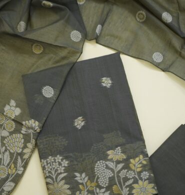 Traditional Jamdani Silk - Unstitched Salwar Material