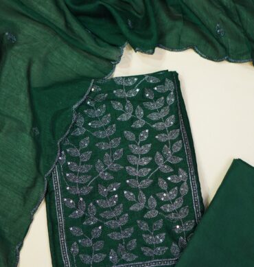 Elegant Vichitra Silk - Unstitched Salwar Material
