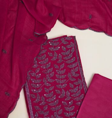 Elegant Vichitra Silk - Unstitched Salwar Material