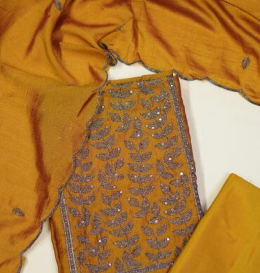 Elegant Vichitra Silk - Unstitched Salwar Material