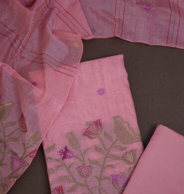 Premium Jamdani Cotton - Unstitched Salwar Material