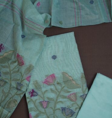 Premium Jamdani Cotton - Unstitched Salwar Material
